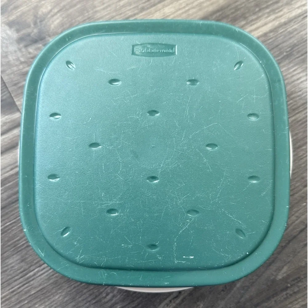 Vintage Rubbermaid Servin Saver 755ml Square Container Lid 1980s Food‎ Storage